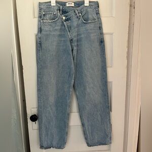 Agolde criss cross jeans